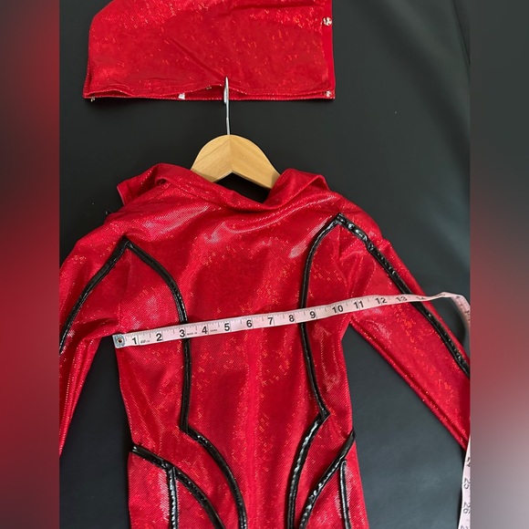 CUSTOM CONTEMPORARY Solo or Duo Costumes Red & Blue Size 9 - Picture 6 of 11